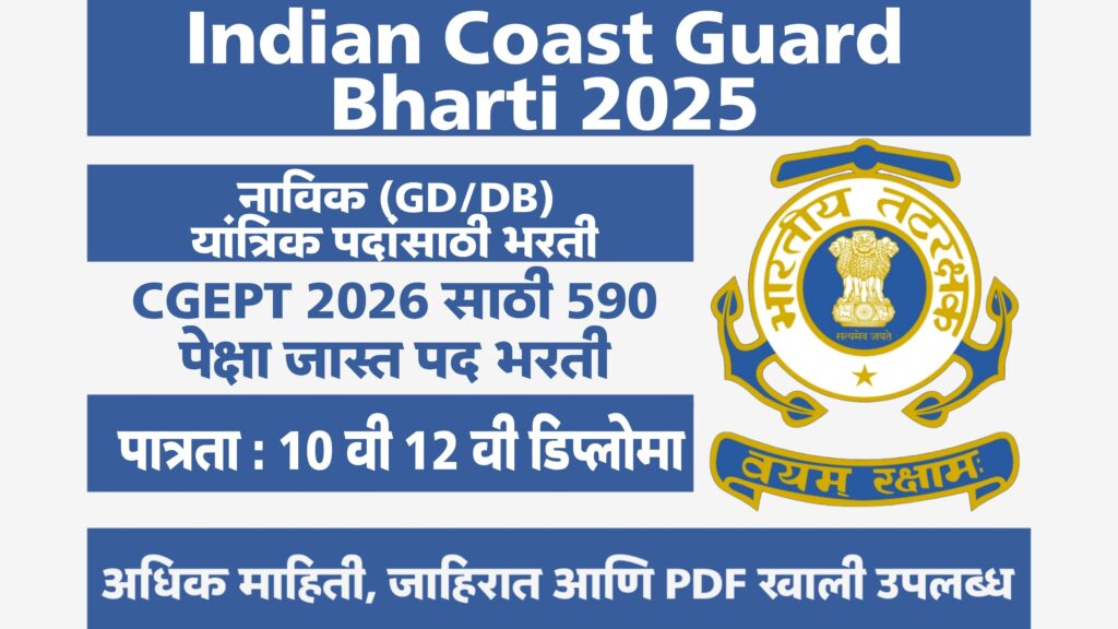 Indian Coast Guard Bharti 2025