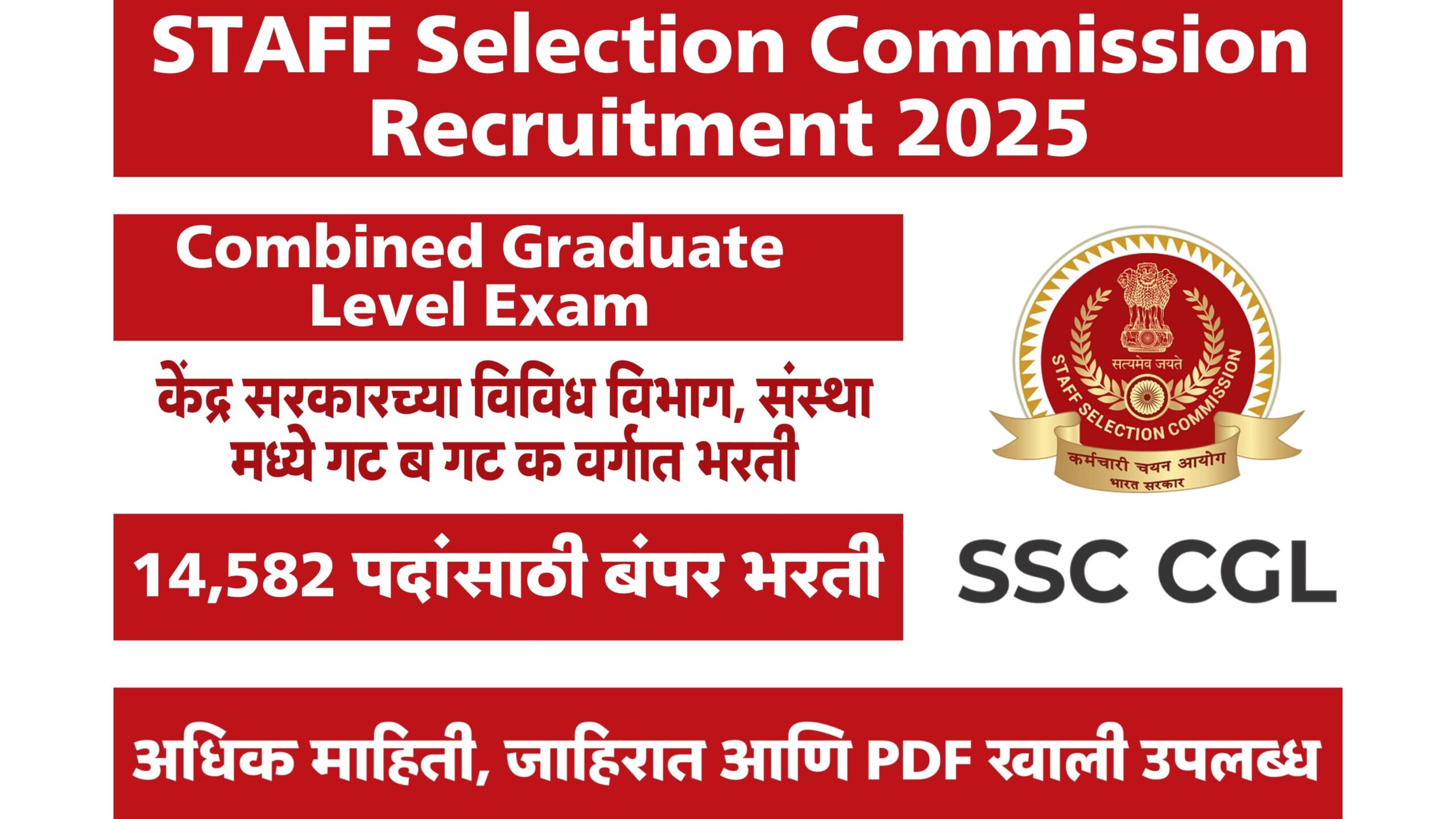 ssc cgl notification 2025
